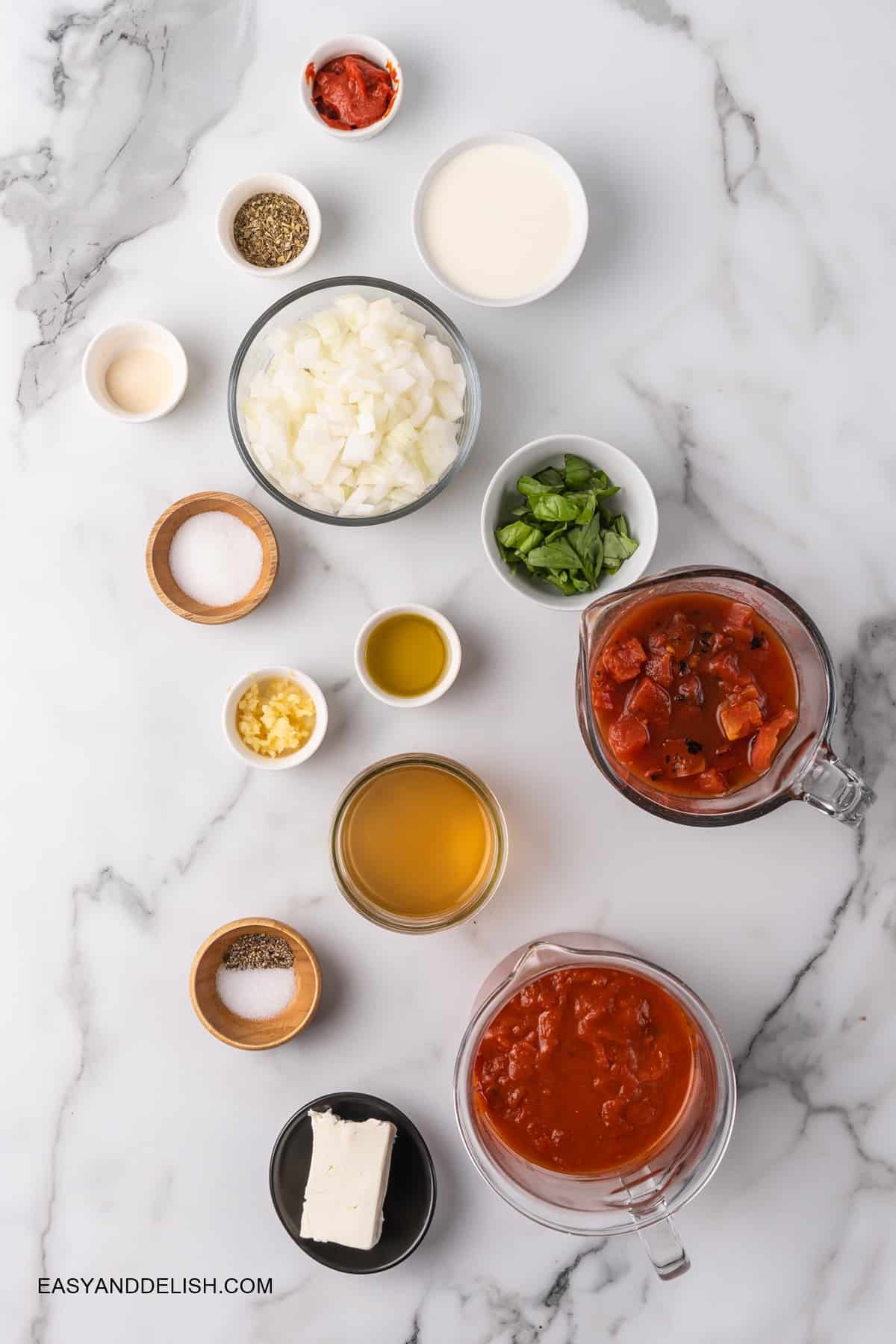 recipe ingredients on a  table