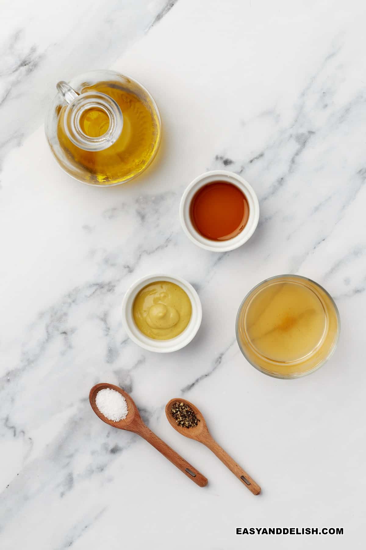 ingredients on a table.