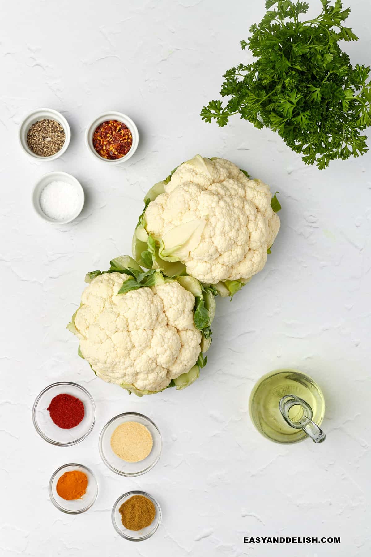 ingredients over a table.