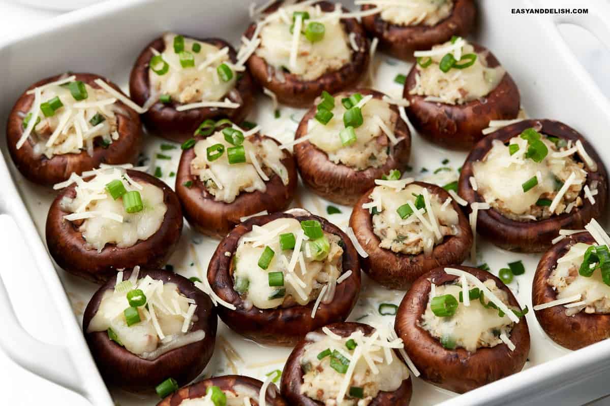 Cheesecake Factory Stuffed Mushrooms Easy and Delish