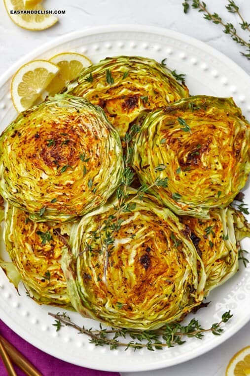Cabbage Steaks (Oven, Grill, or Air Fryer) Easy and Delish