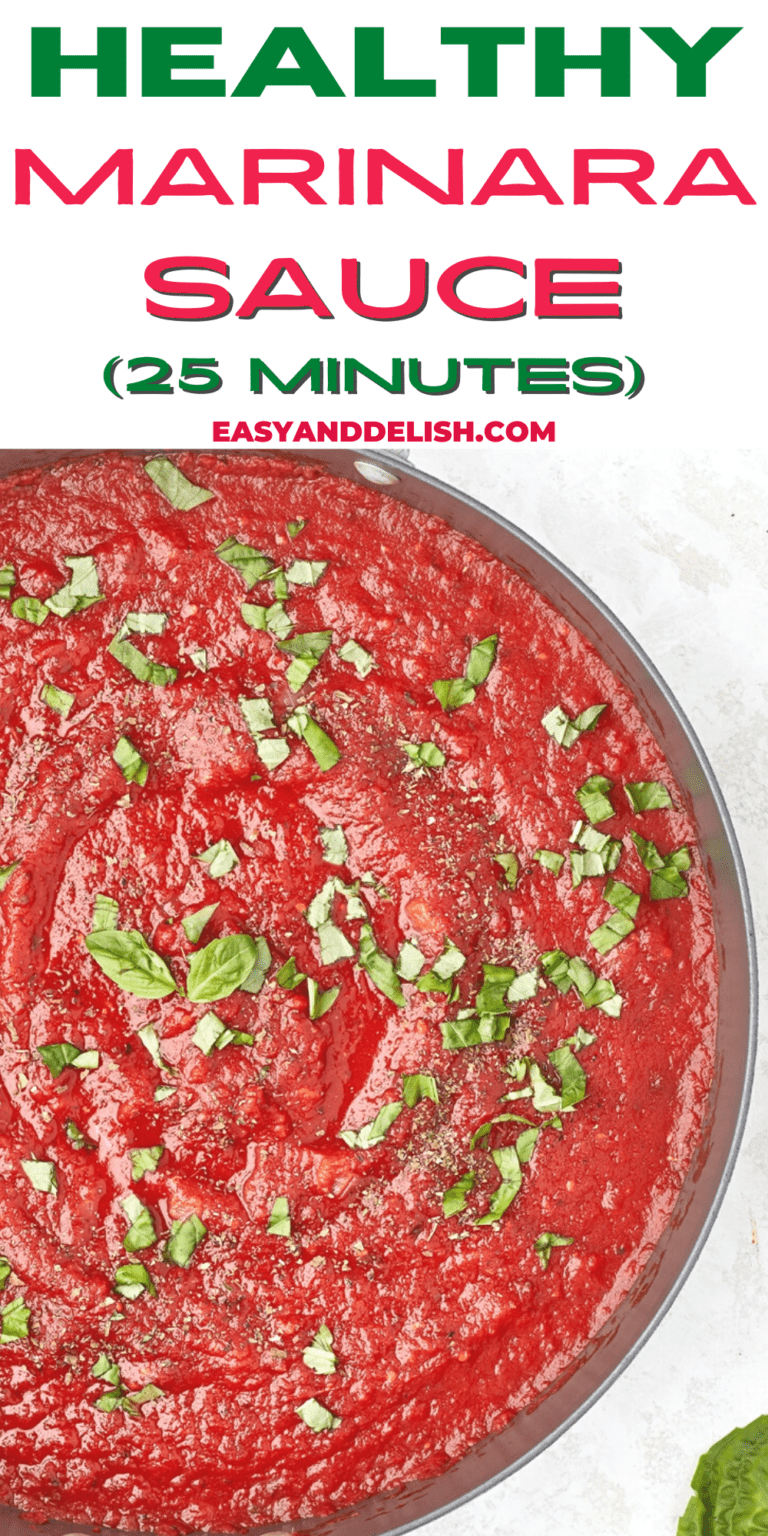 Healthy Hearty Marinara Sauce (Keto, LowSodium, and LowCalorie