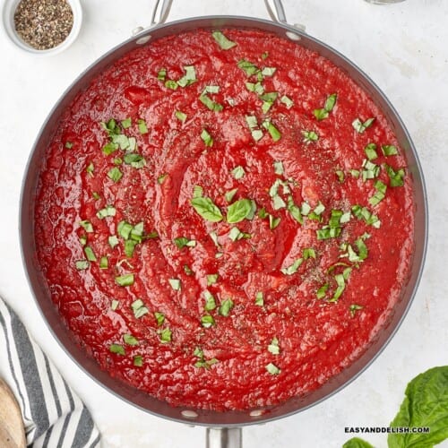 Keto Pizza Sauce Recipe (Tomato Sauce or Marinara)