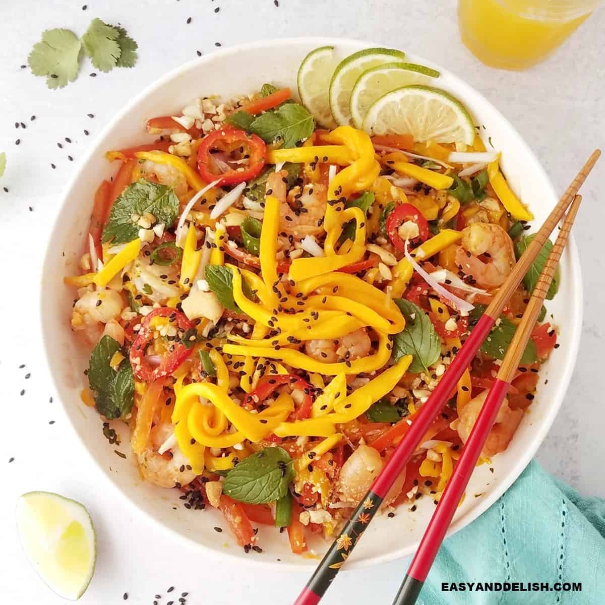 Thai Mango Salad Easy and Delish