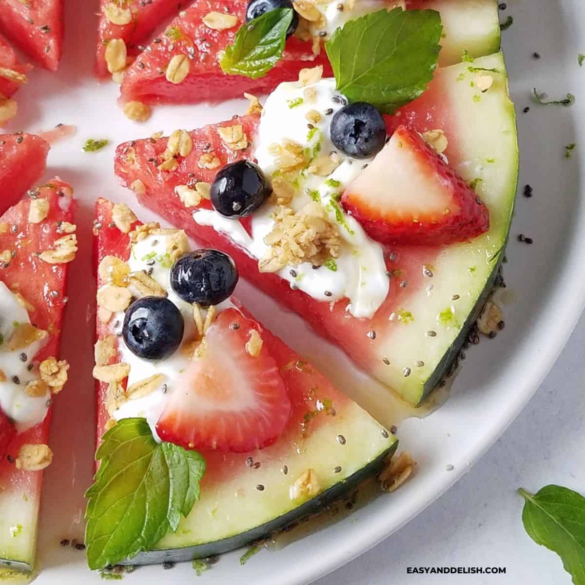 Watermelon Pizza - Easy And Delish