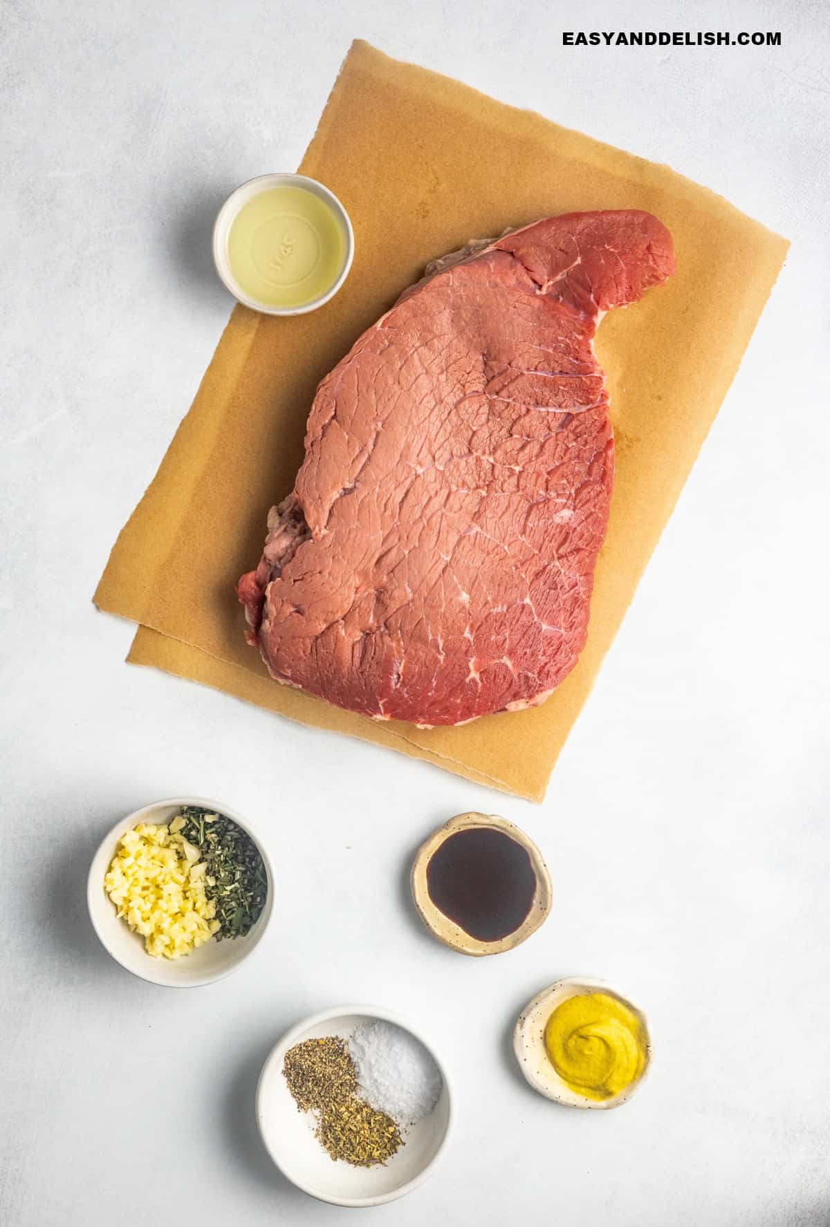 meat ingredients on a table.