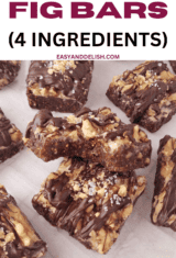 close up image of fig bars on a rack lined with parchment paper.