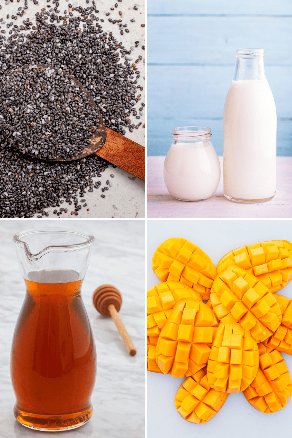 ingredients on a table.