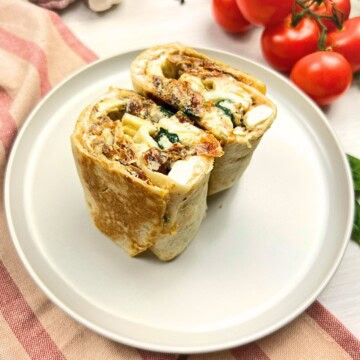 High Protein Spinach Feta Wrap- Starbucks breakfast copycat