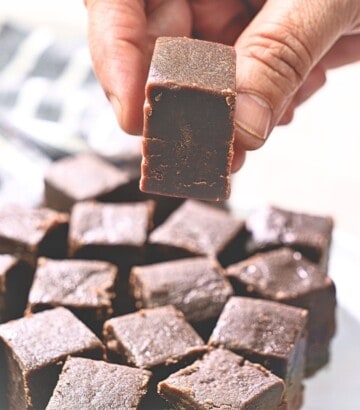 Ready chilled and cut fudge