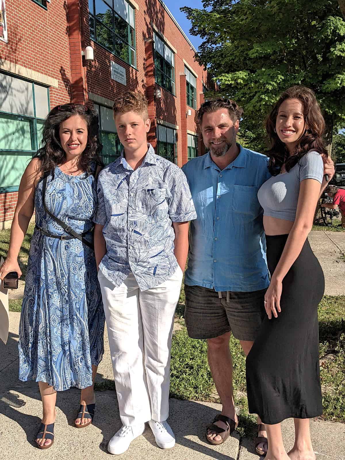 Valentina with family